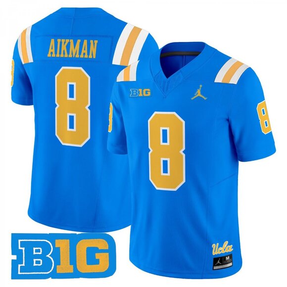 Mens/Youths Select Troy Aikman Blue Jersey Vapor Stitched